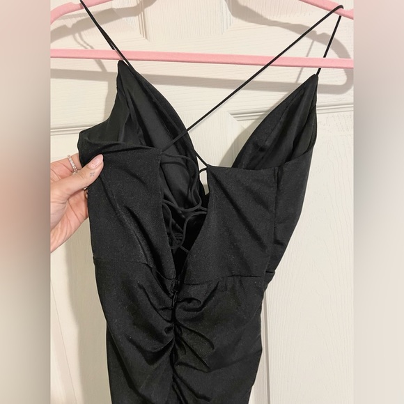 Black Strappy Mini Dress/LBD - Picture 2 of 5